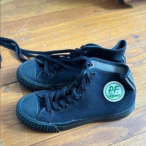 P.F. Flyers Black and Green Sneakers